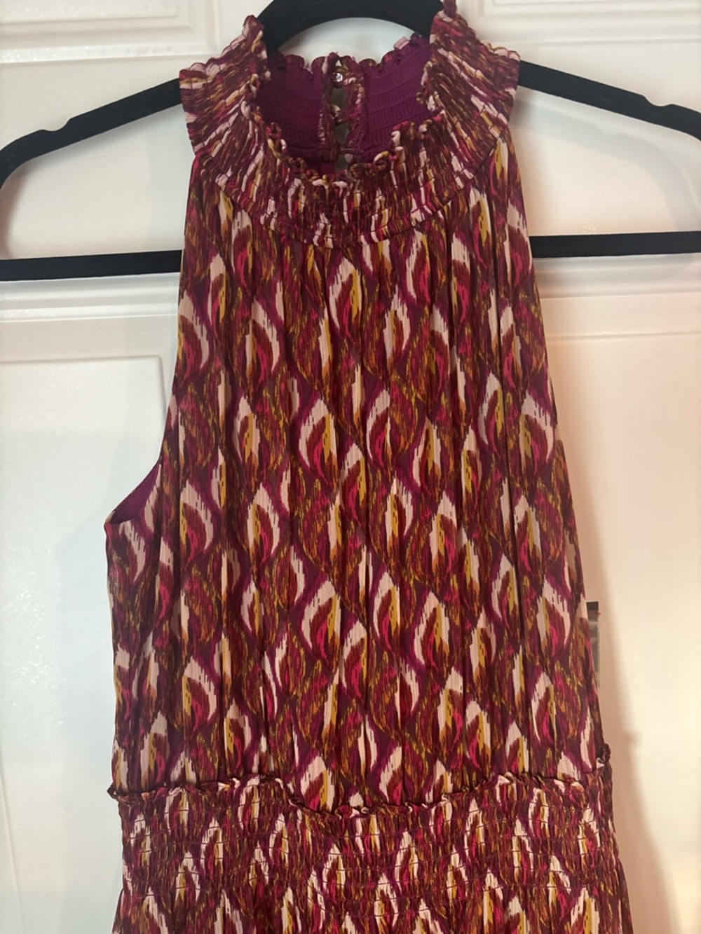 Taylor Red Multi-Print Halter Maxi Dress - Picture 5 of 9